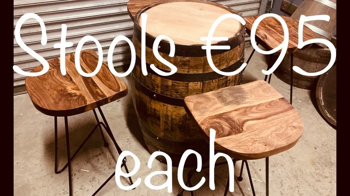 Whiskey barrel tables for pubs etc. - Image 4
