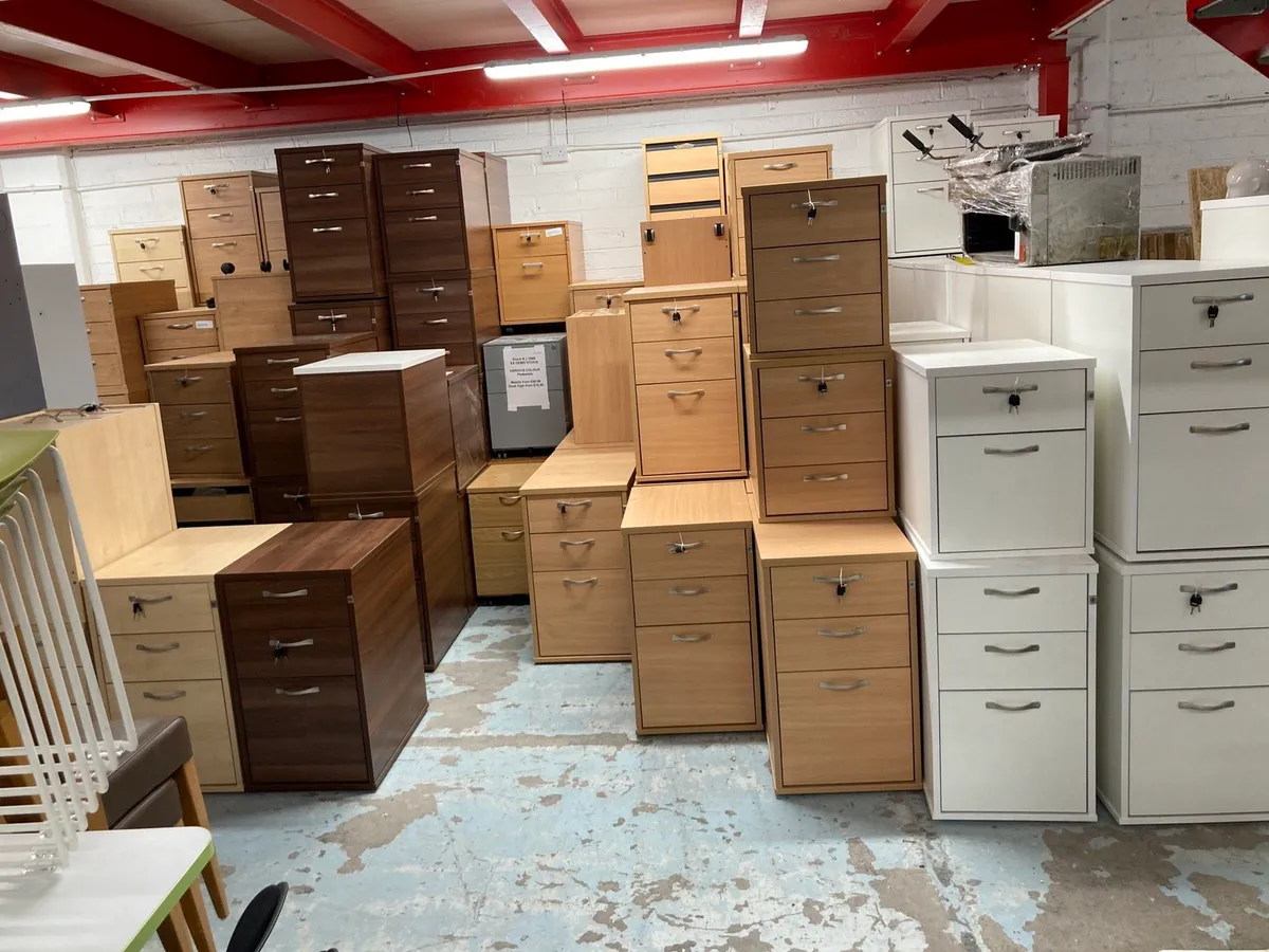OFFICE FURNITURE PEDESTAL DRAWERS @ CJM - Image 3