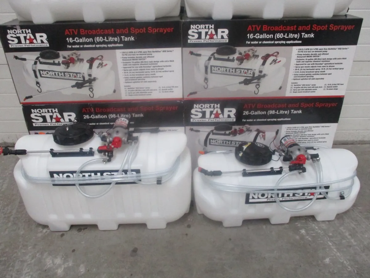 quad sprayers trailers fertliser spreaders - Image 1