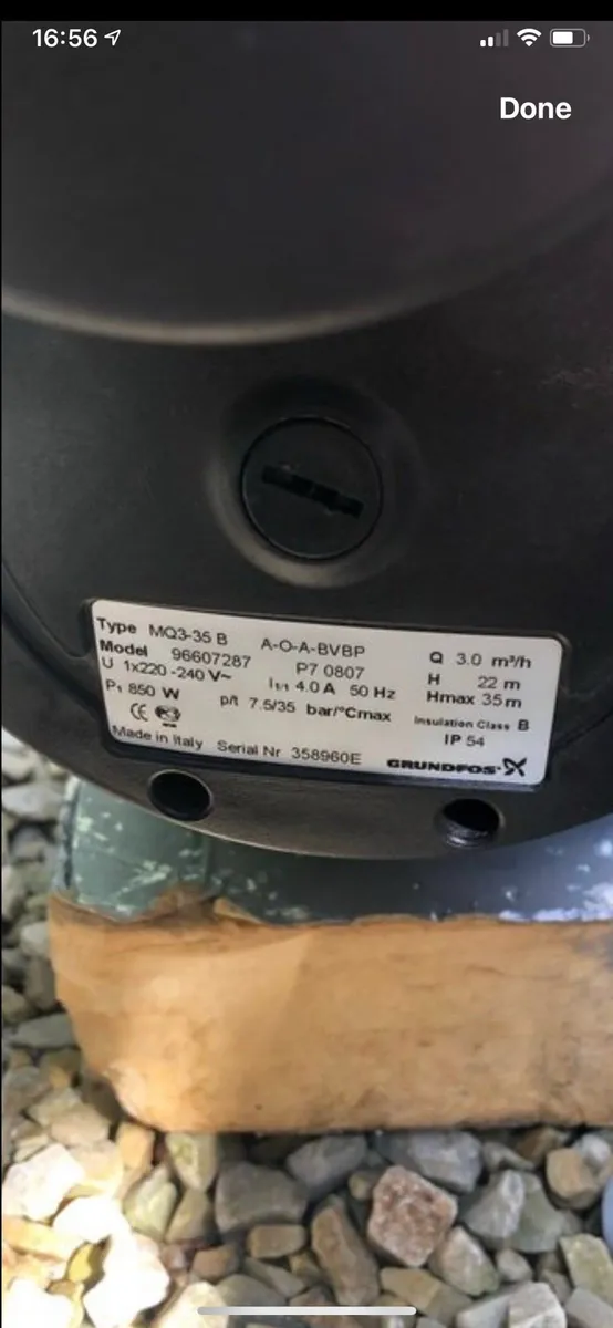 Grundfos MQ3-35B/45B water/booster pump. - Image 3