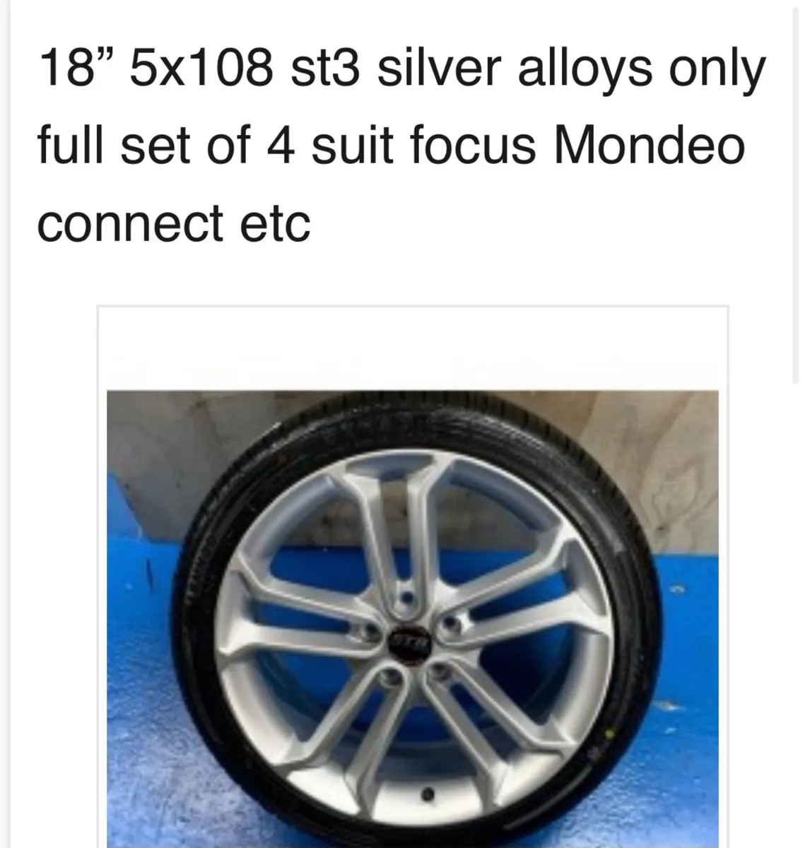 18” st 5x108 silver