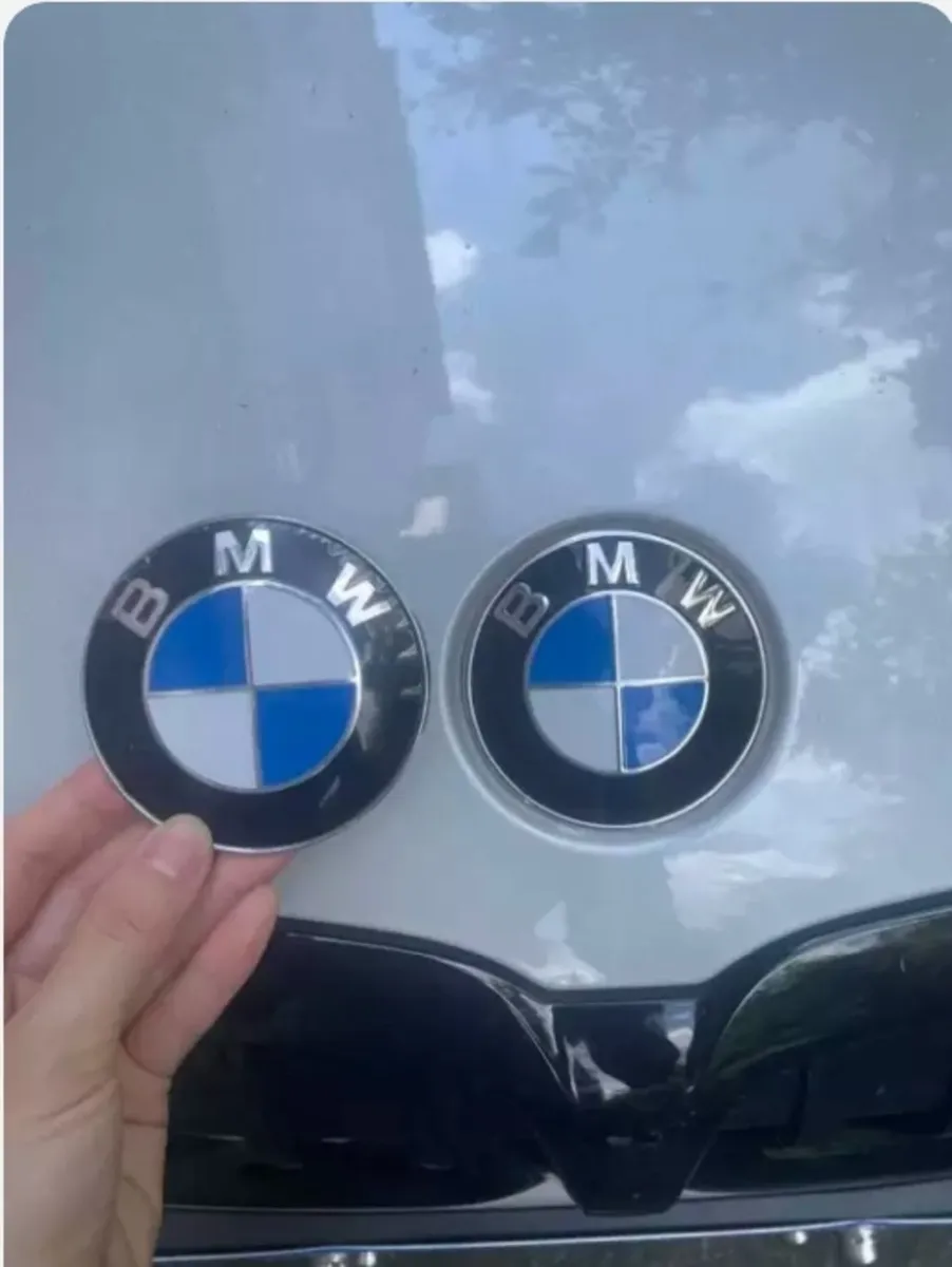 Replacement BMW Car 82mm Emblem Chrome Front Badge - Image 1
