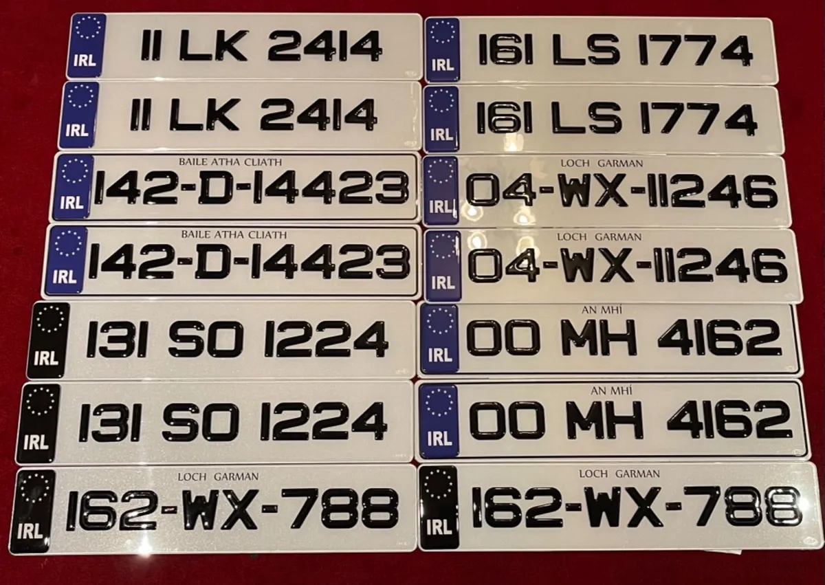 Gel number plates offer - Image 1
