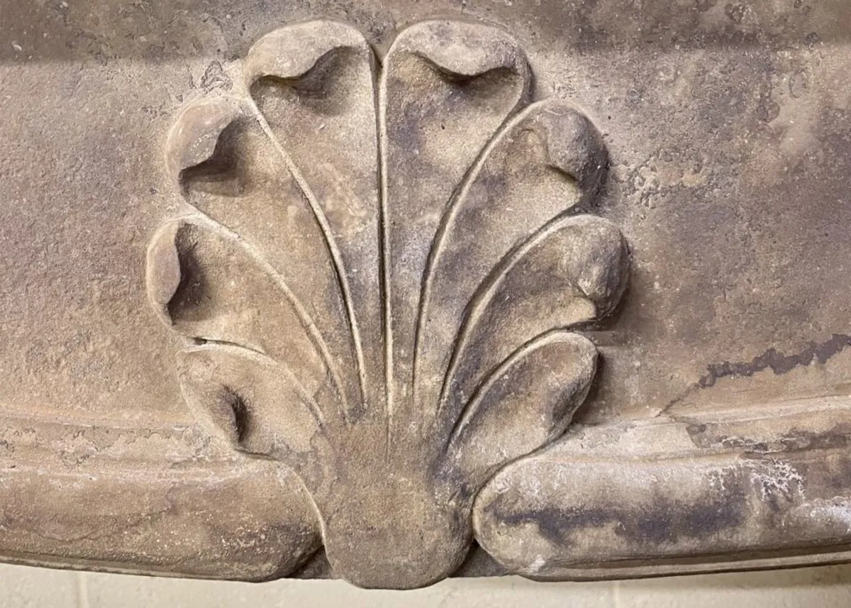 Decorative Limestone Fireplace - Image 2