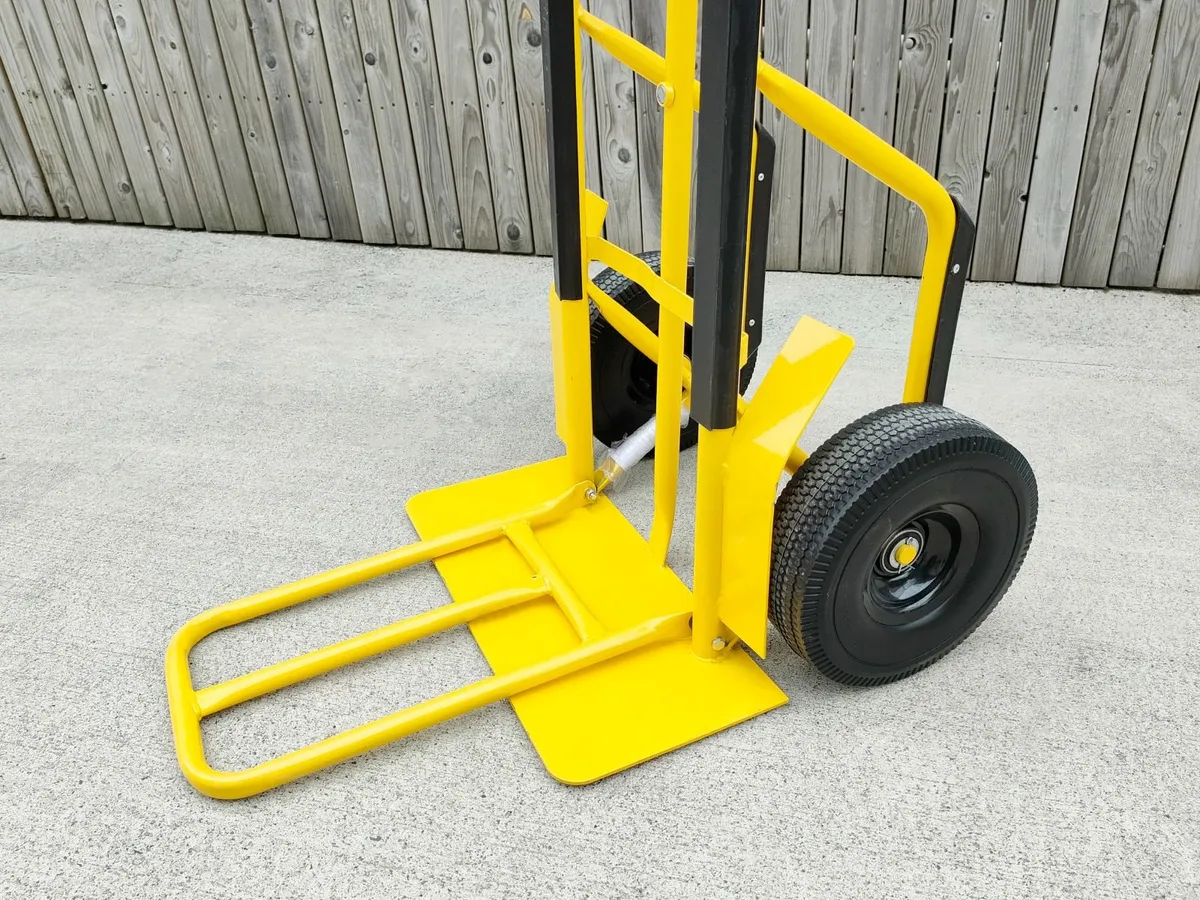 Industrial Hand Truck (Yellow) with extendable plate (300kg) - Image 3