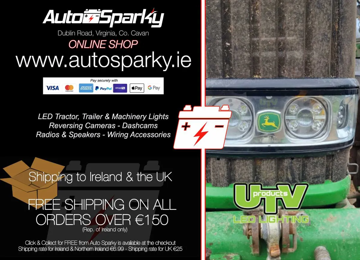 JOHN DEERE 30Series LED Headlight & Corner Set - Image 1