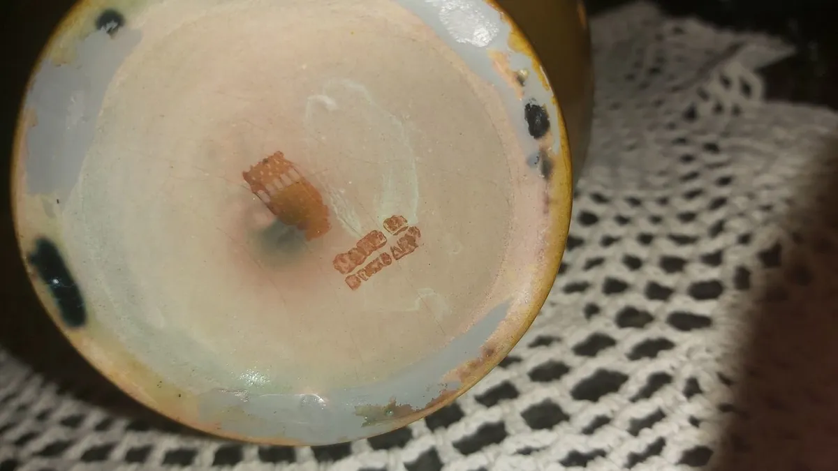 Rare and precious antique eozin vase - Image 2