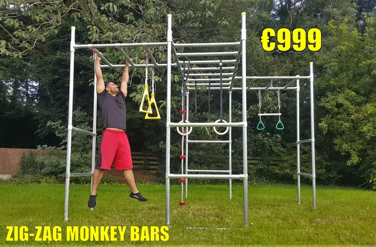 FEBI Zig-Zag Monkey Bars and Climbing Frame - Image 3