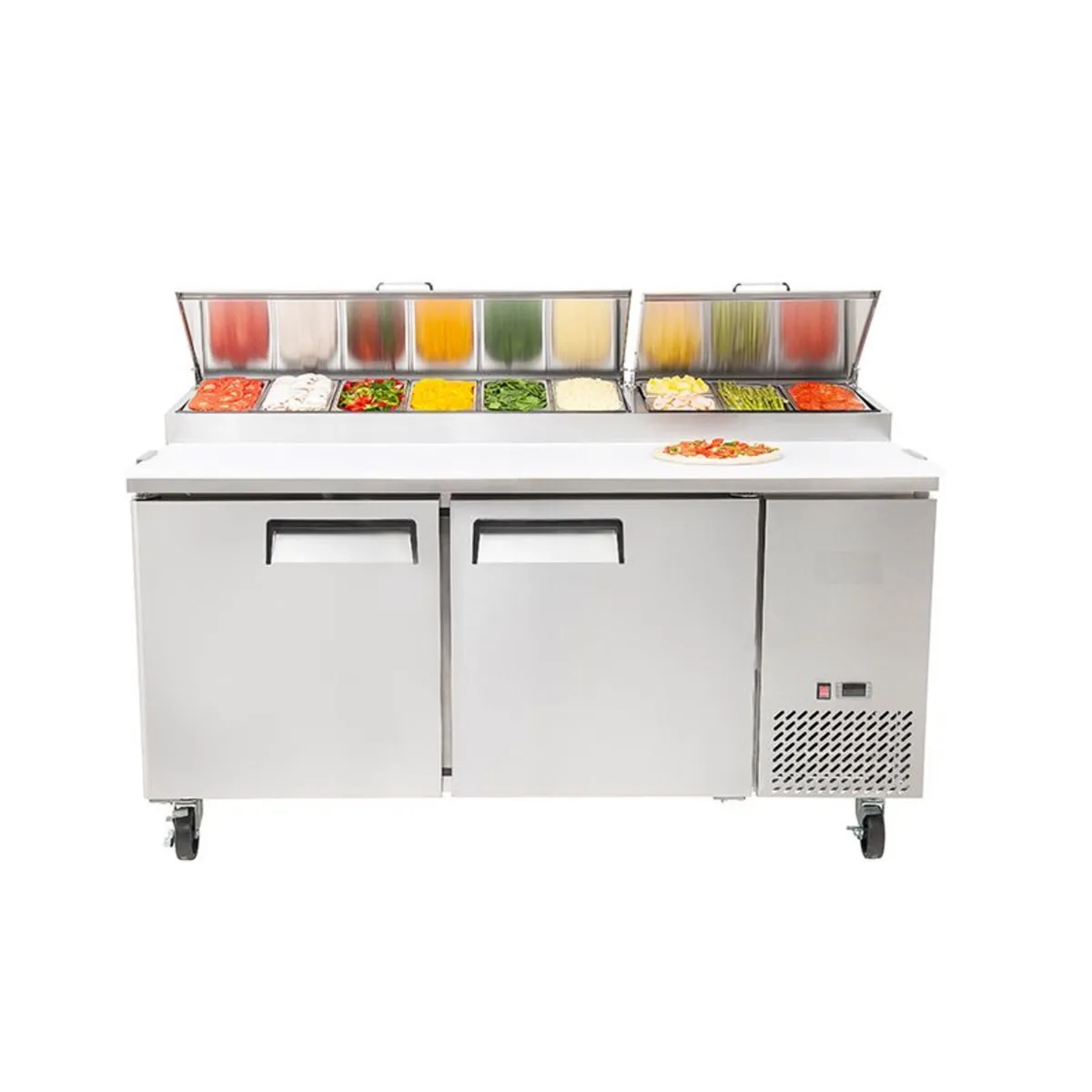 Pizza/ Salad Prep Fridge with Grill - Image 1