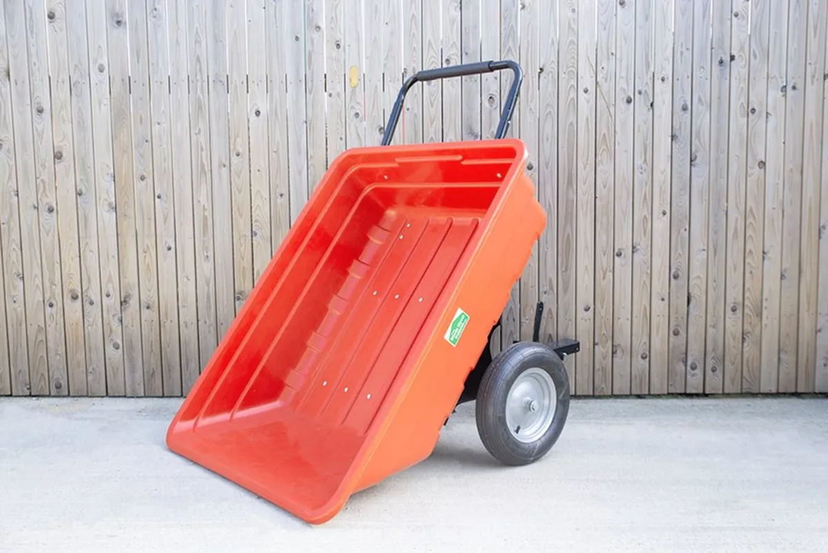 350L Tipping Cart with attachments - Image 1