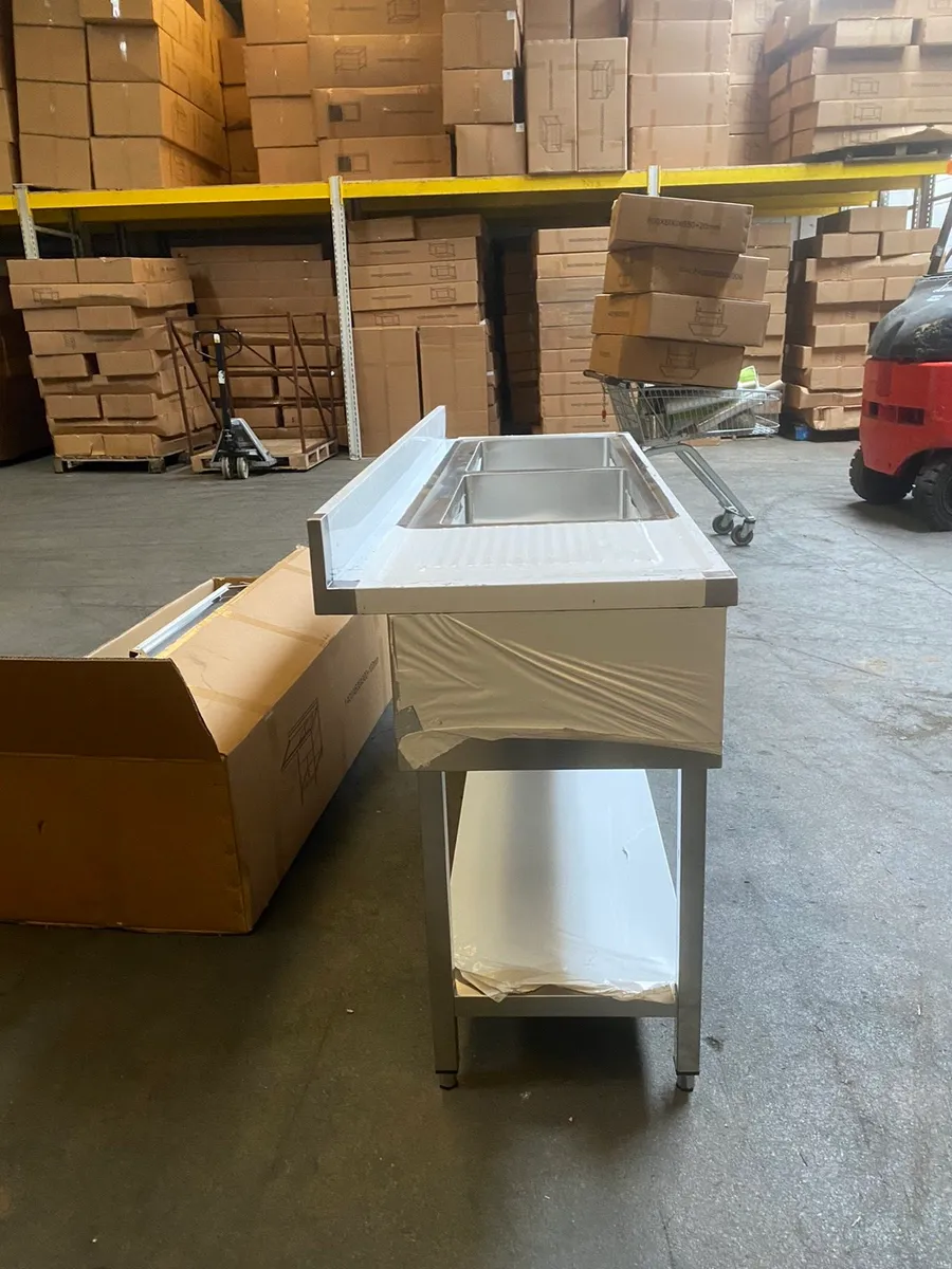 New Large double Potwash sink  large bowls - Image 4