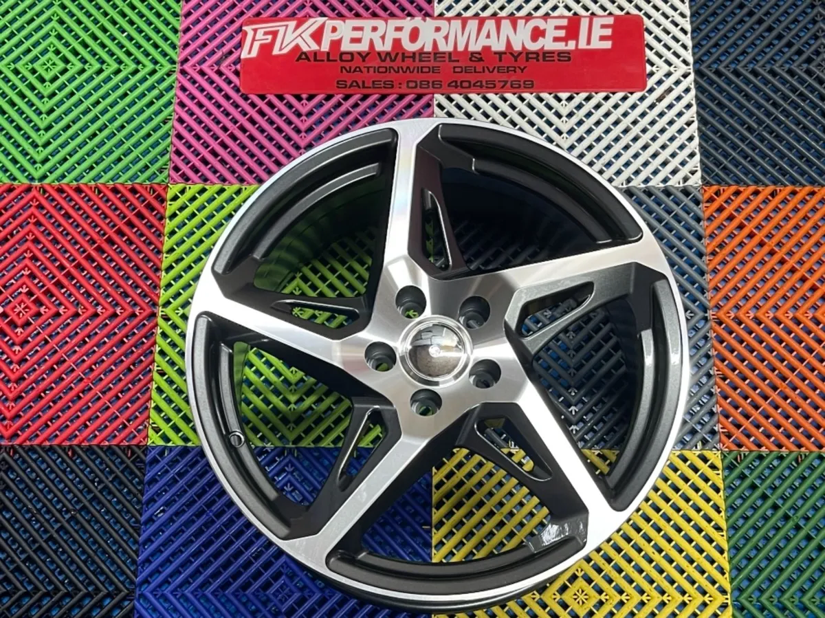 18” river grey / polished 5x112 & tyres - Image 2