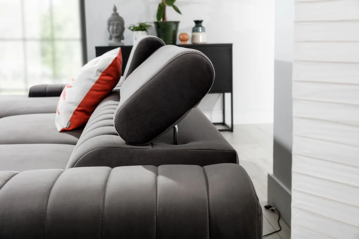 Large beautiful  design corner sofa bed GRAYS - Image 2