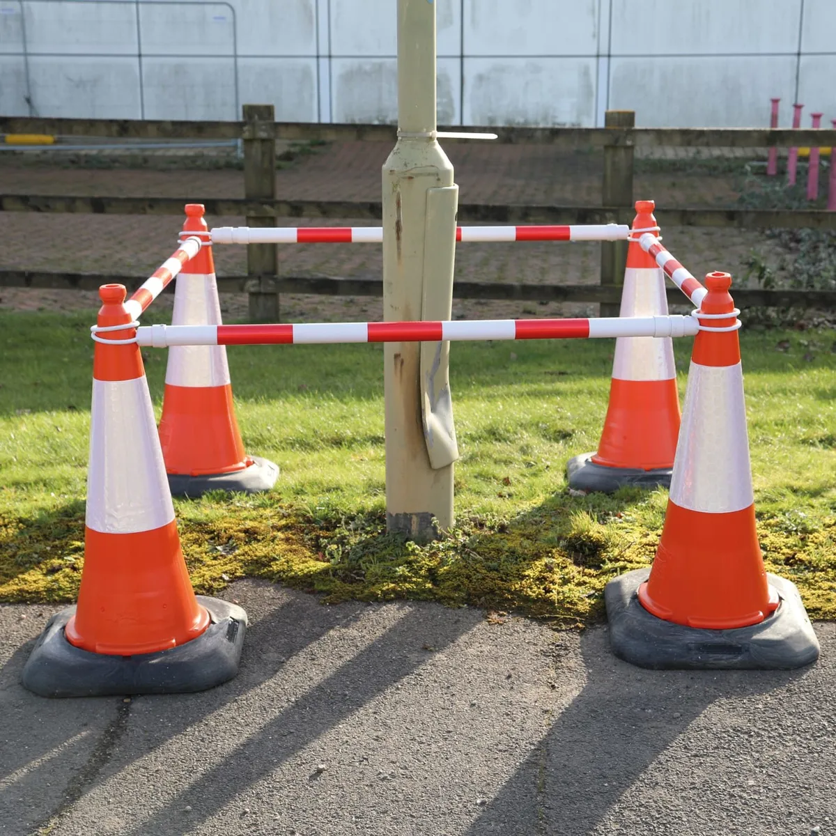Cones barrier  signs at Www.midlandsitesupplies.ie - Image 1