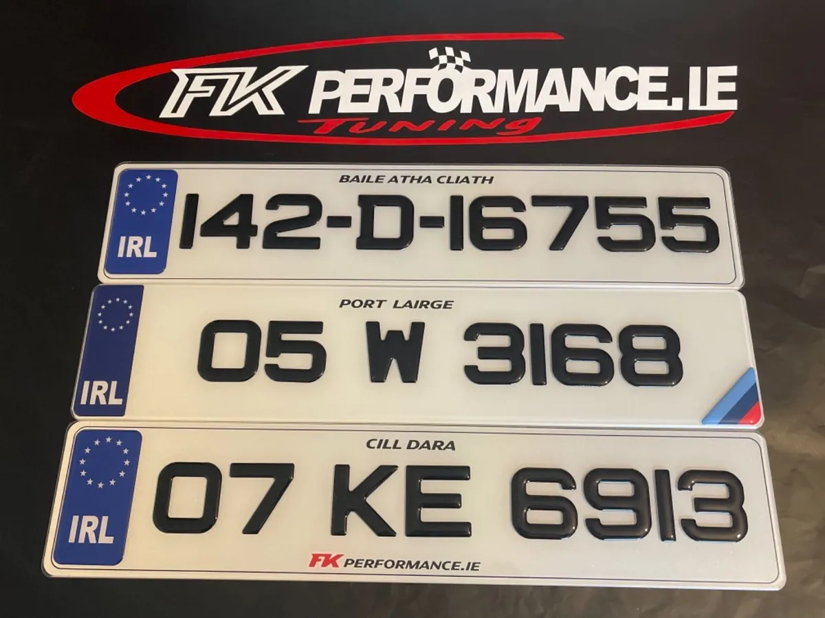 Ultimate gel 3D number plates only €49 - Image 1