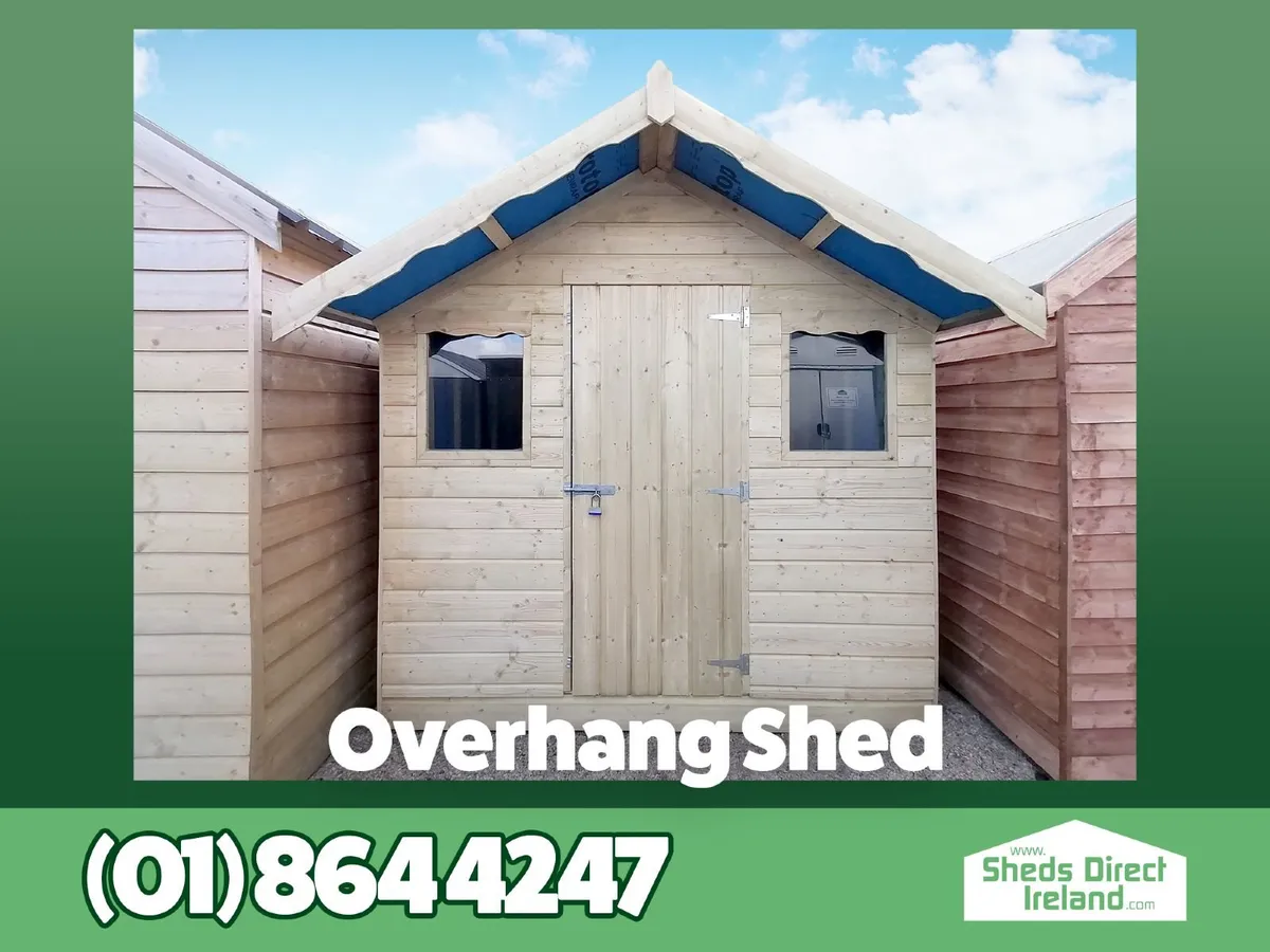 Overhang Wooden Sheds - Image 1