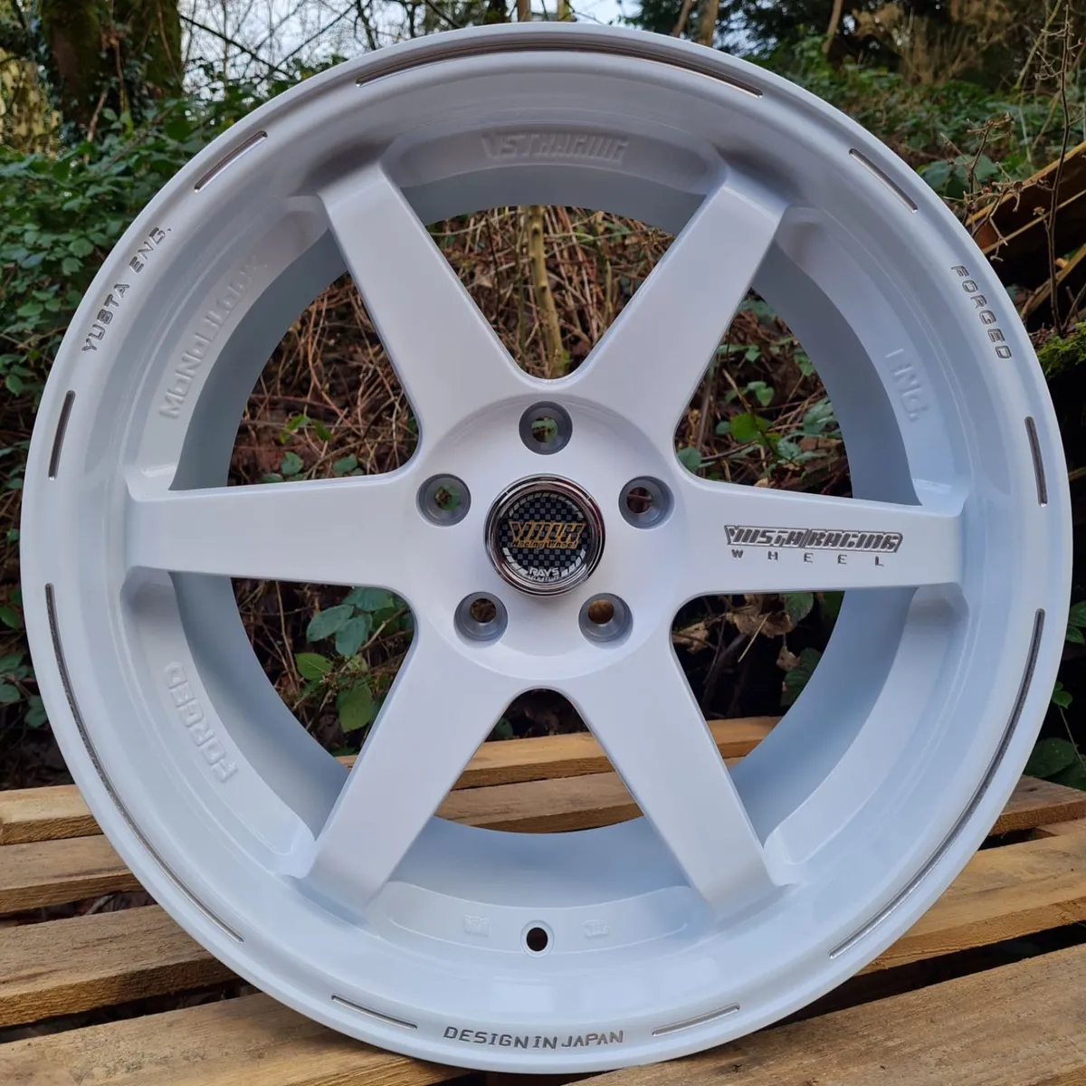 18” drift white 5x114.3 …. X4 - Image 3