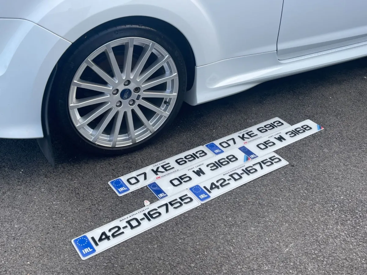 Ultimate gel number plates only €49 pair - Image 1