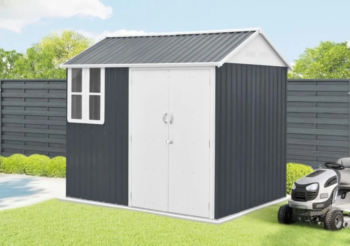 8ft x 6ft Steel Cottage Shed - Image 2
