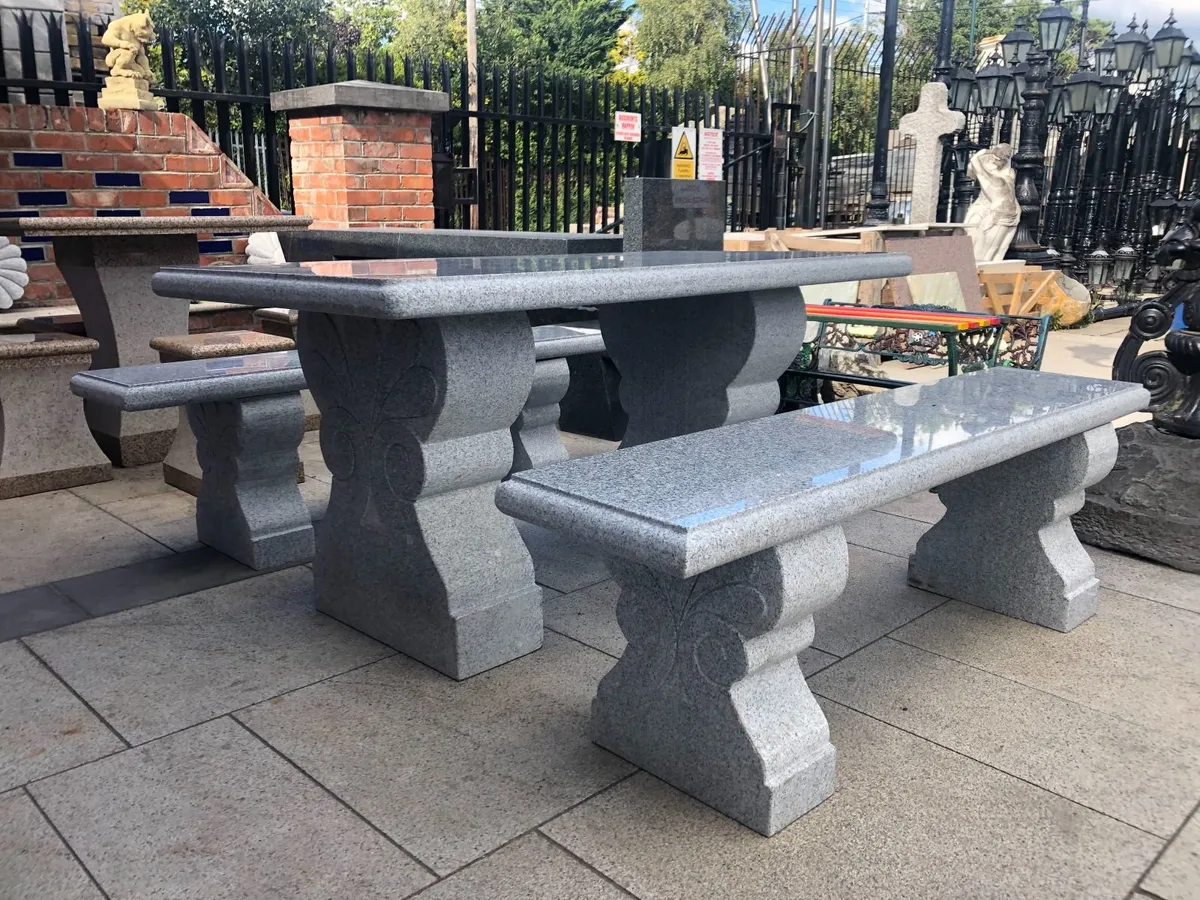 Polished granite garden set's - Image 4