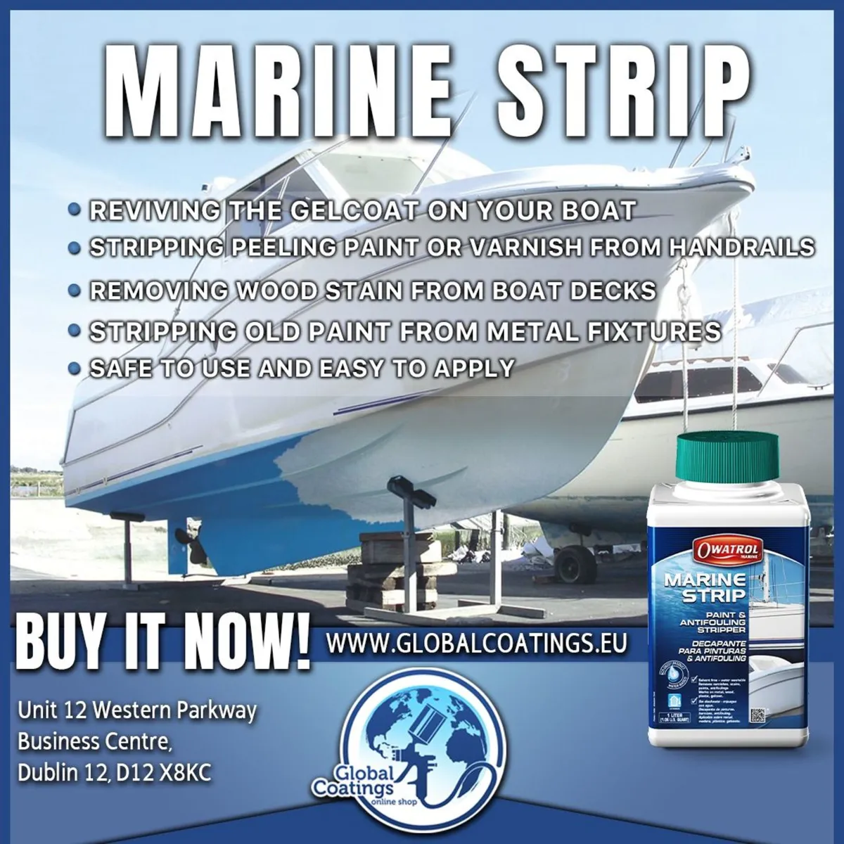 Anti Fouling Stripper OWATROLL  -  Marine Strip - Image 1