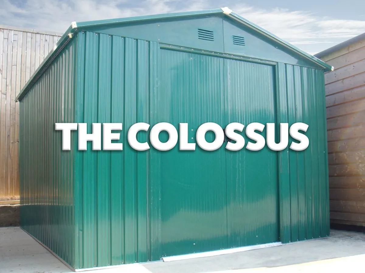 10ft x 12ft 'The Colossus' Steel Garden Shed - Image 1