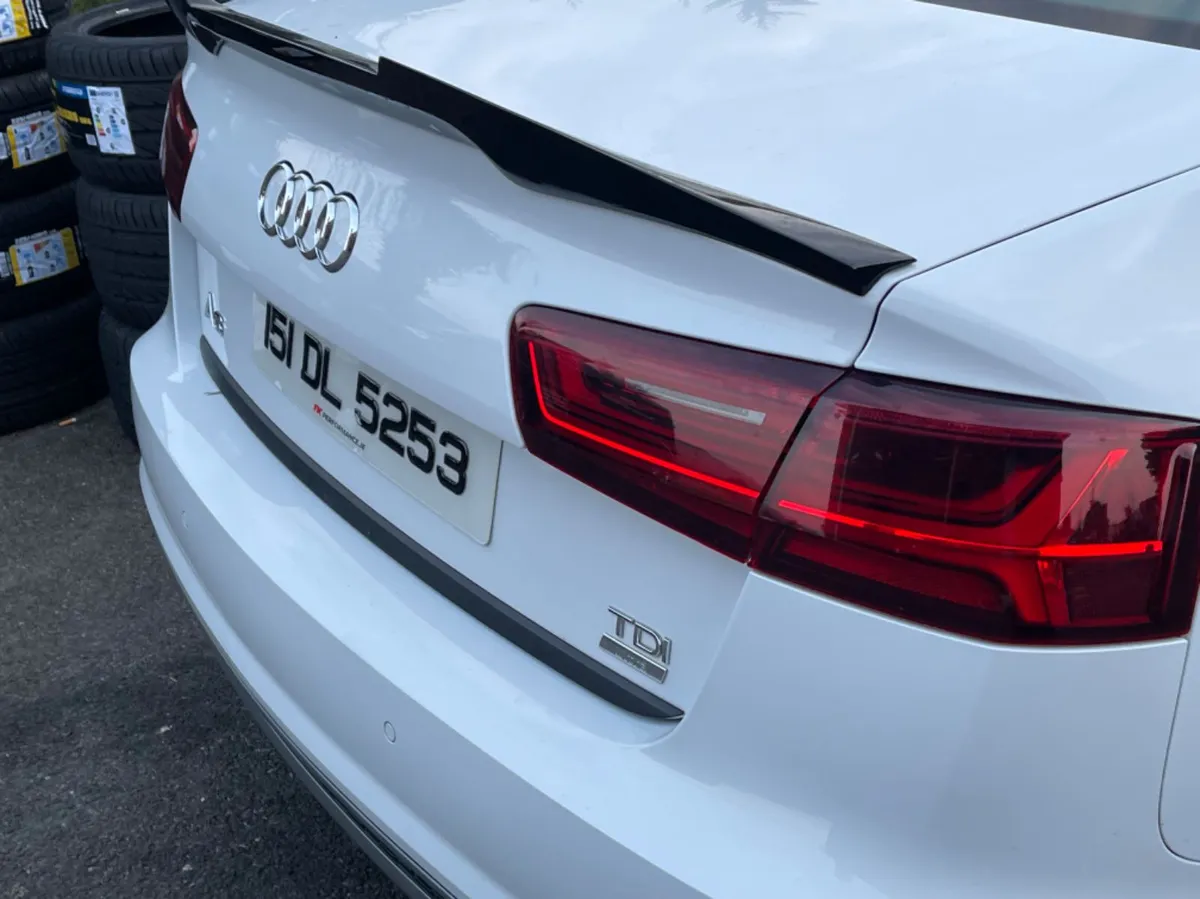 Audi A6 gloss black spoiler m4 style