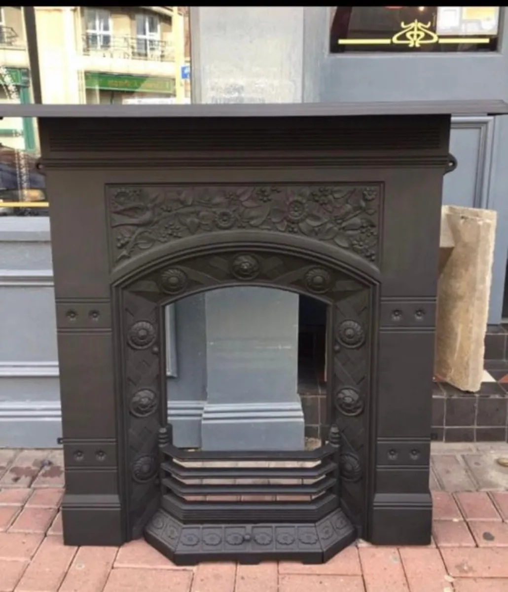 Antique marble , cast iron and timber fireplaces - Image 2