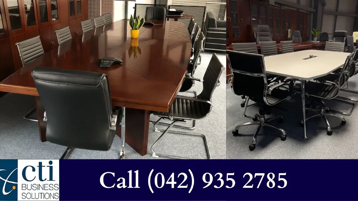 Brand New High End Boardroom Tables - In Stock - Image 3