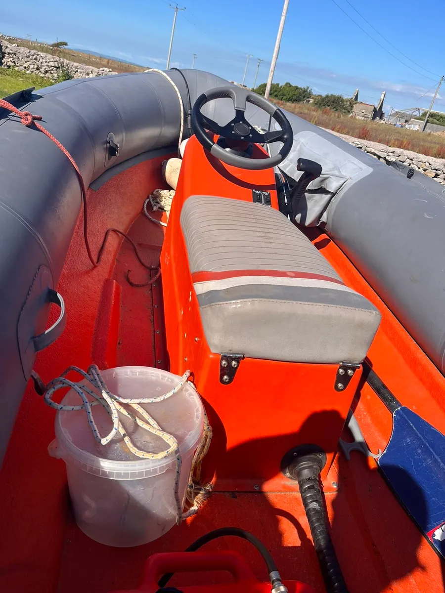 4m Avon RIB with 30hp Tohatsu 4 stroke - Image 2