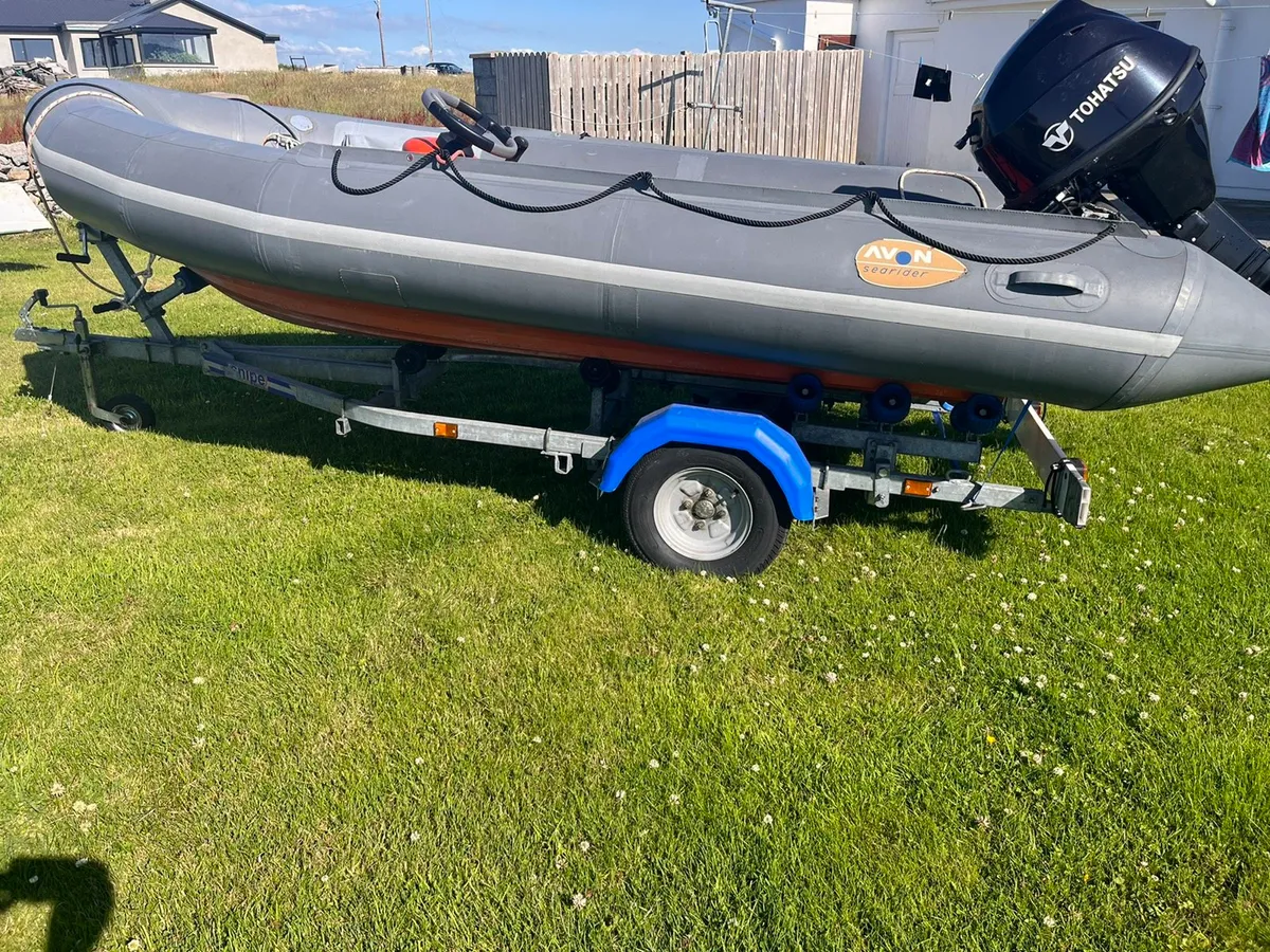 4m Avon RIB with 30hp Tohatsu 4 stroke - Image 4