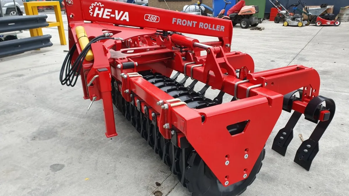 New HeVa 3 meter Front Mounted Furrow Press - Image 2