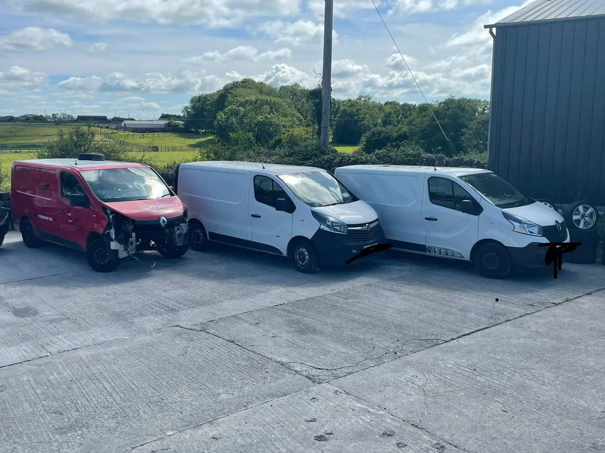 Renault traffic vans for dismantling 2014 to 2020