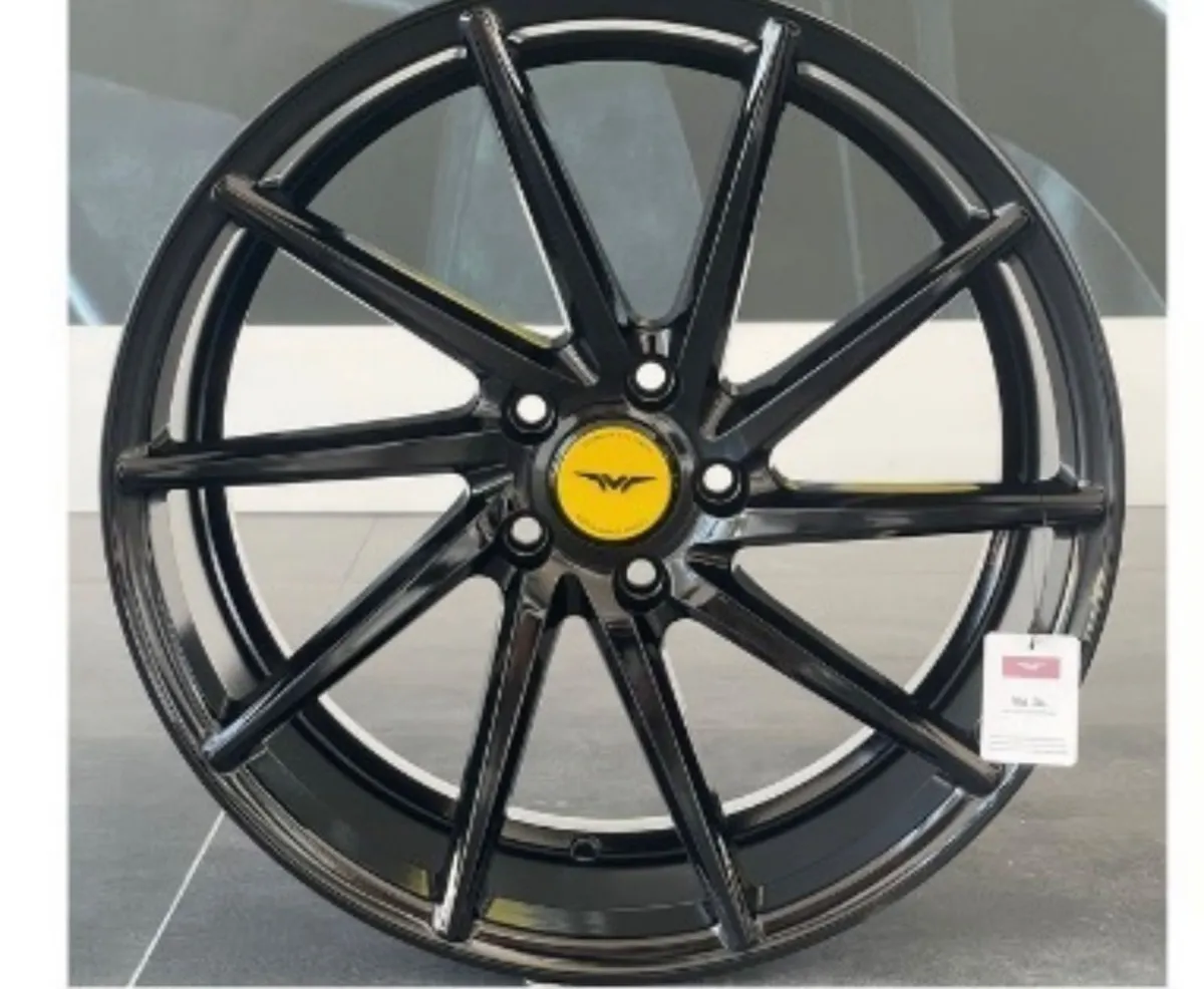 18” 5x112 gloss black 1D 8.0”