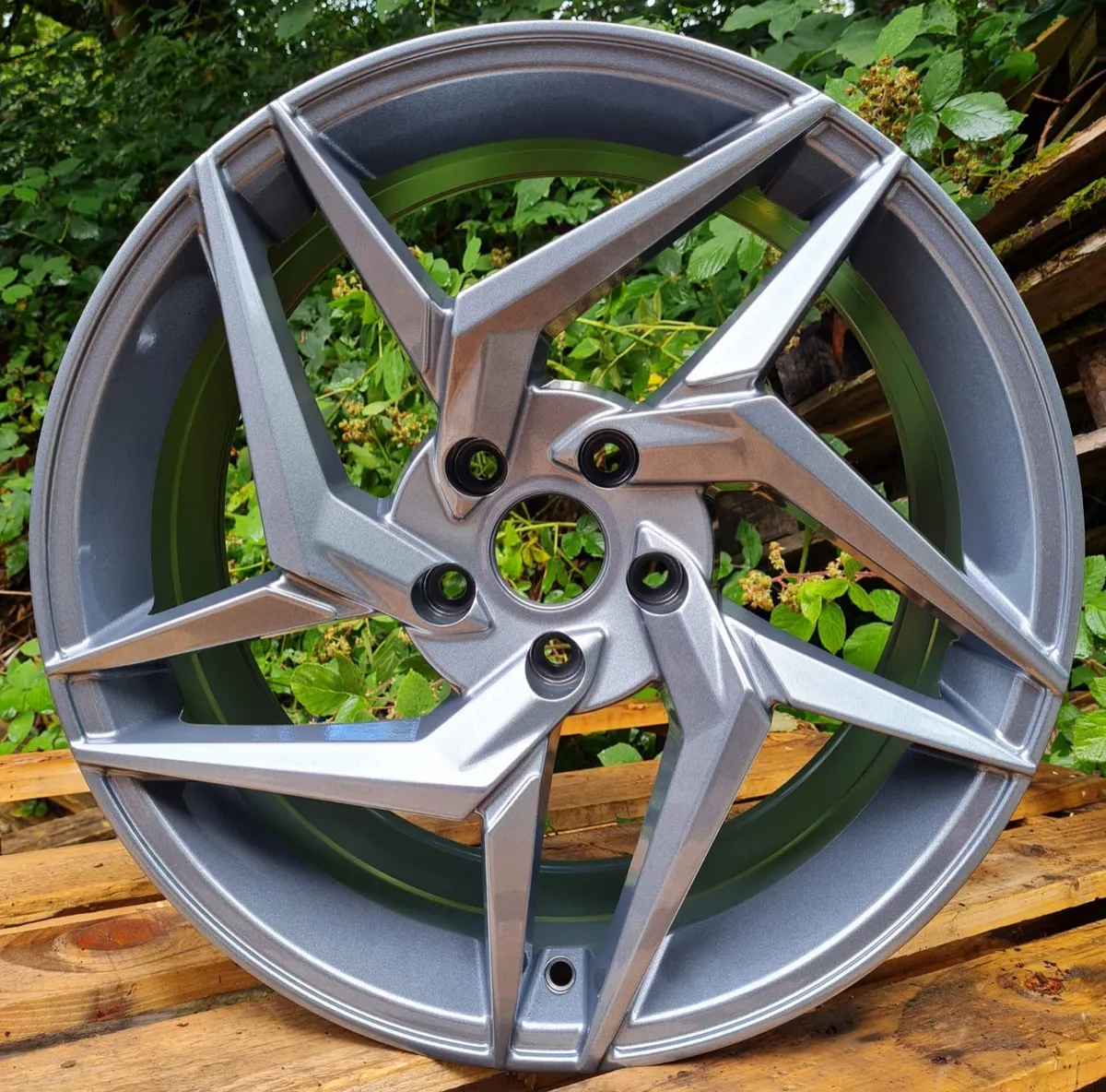 Fk # 1 for alloys , 18” 5x112 hyper silver