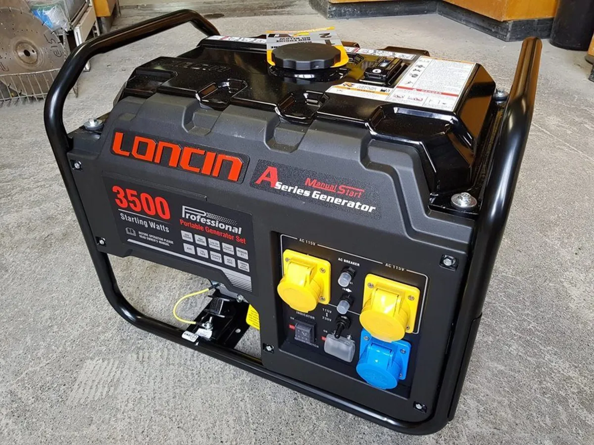 Petrol Generator Loncin c/w AVR 3.5, 8.0, 10kva - Image 1