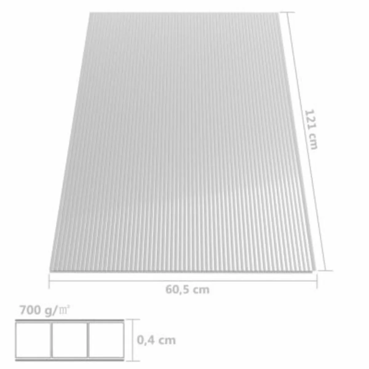 14 Polycarbonate sheets 1210mm x 605mm - Image 2