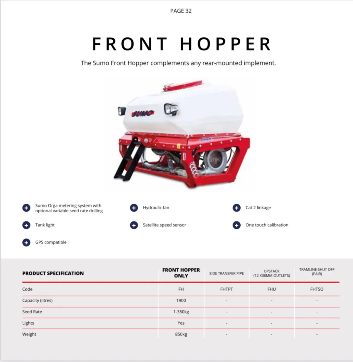 EX DEMO SUMO FRONT HOPPER - Image 4