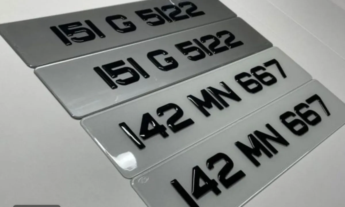 Gel , German , Jap , metal number plates - Image 1