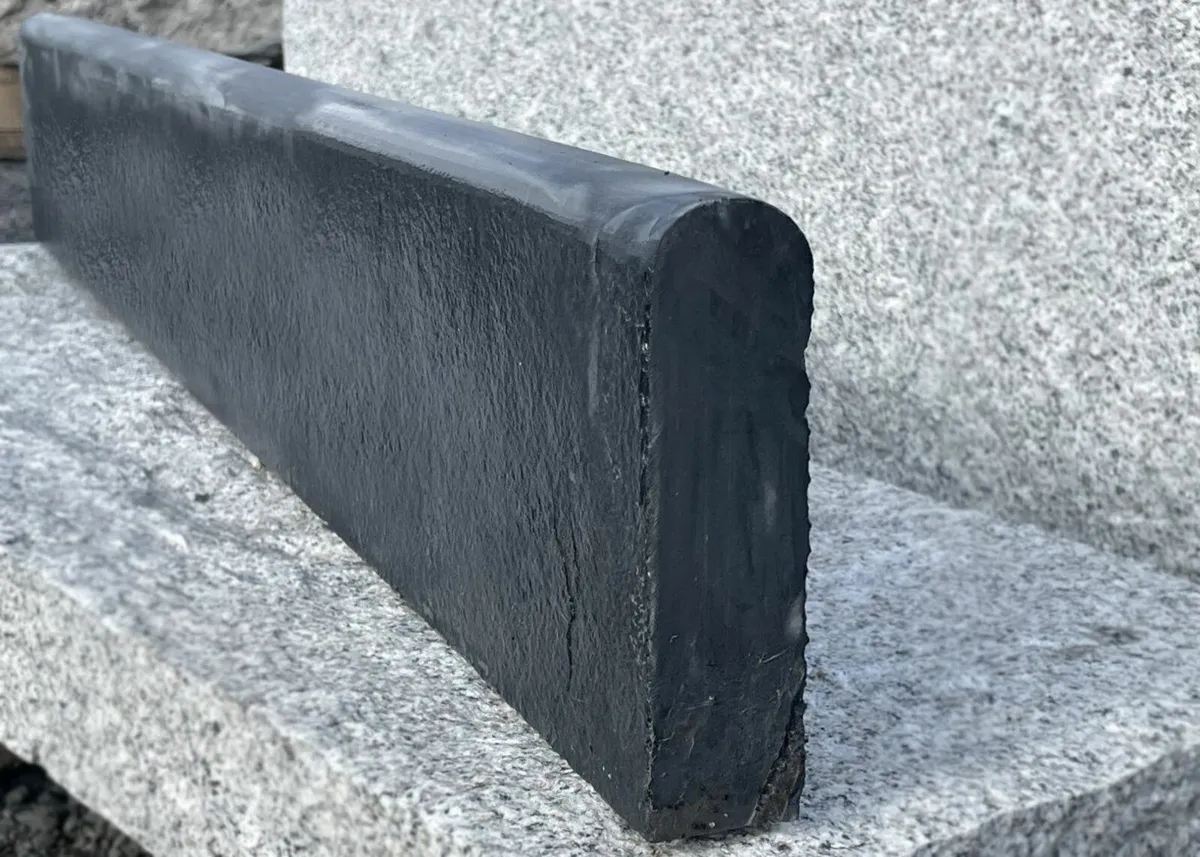 Black Limestone Bullnose Kerb - Image 1