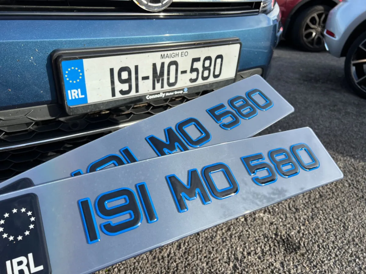 Tinted gel number plates