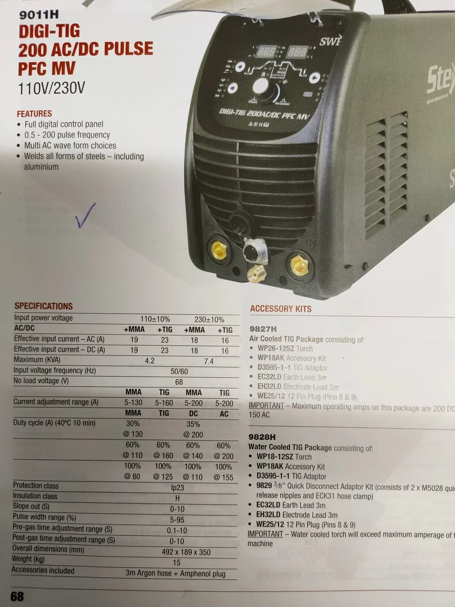 AC/DC HF TIG WELDER +gas - Image 1