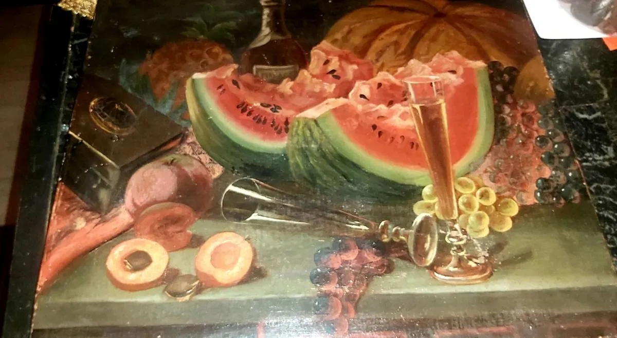 Antique oil painting on canvas - Image 2