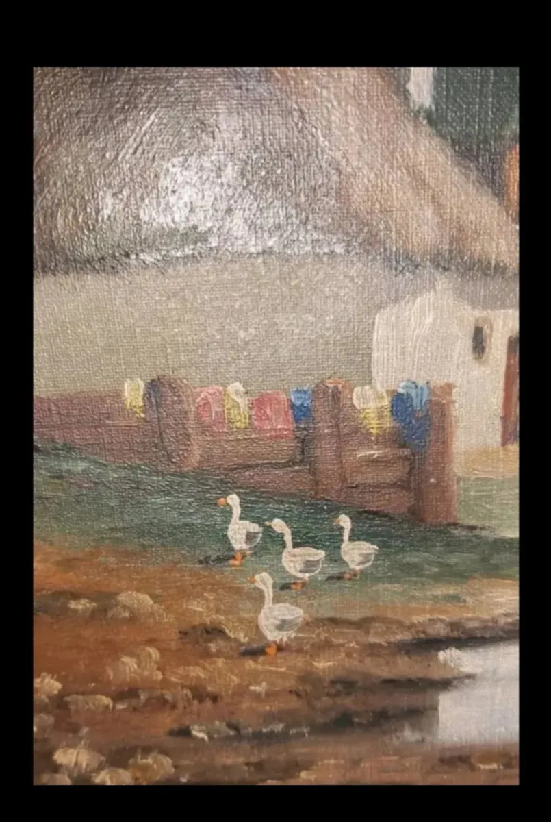 Mesterházy L. Original antique oil painting - Image 4