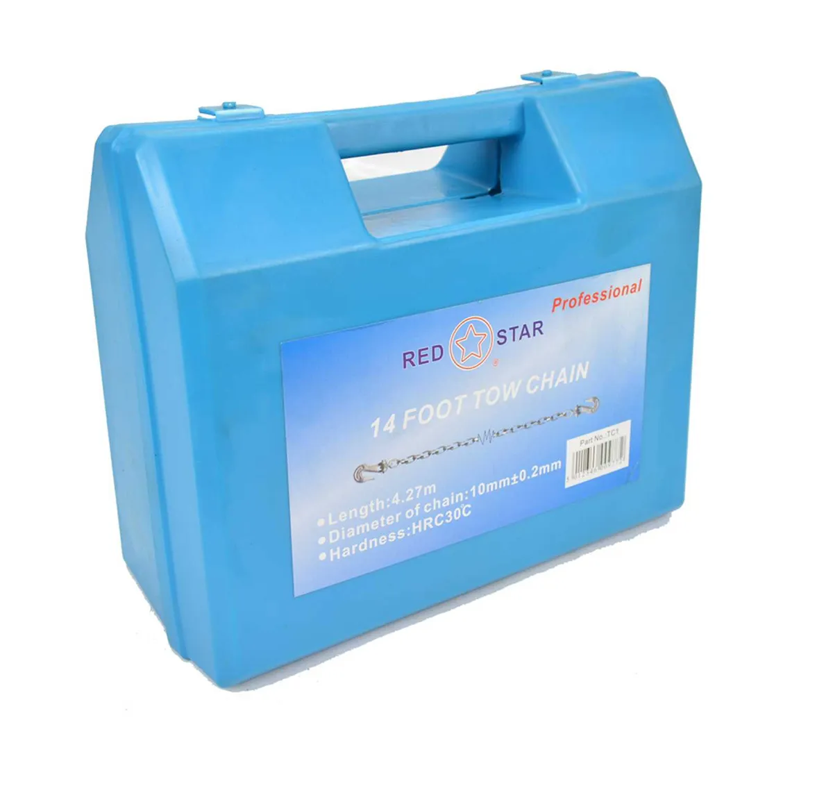 14FT Tow Chain  5/16" Towing Lifting Steel Hook - Image 4