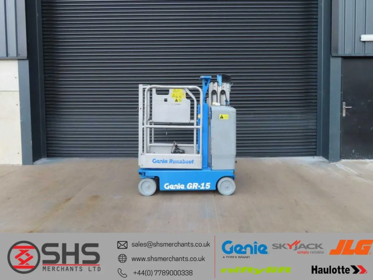 Genie GR15 Mast Lift Access Platform SN2327 - Image 1