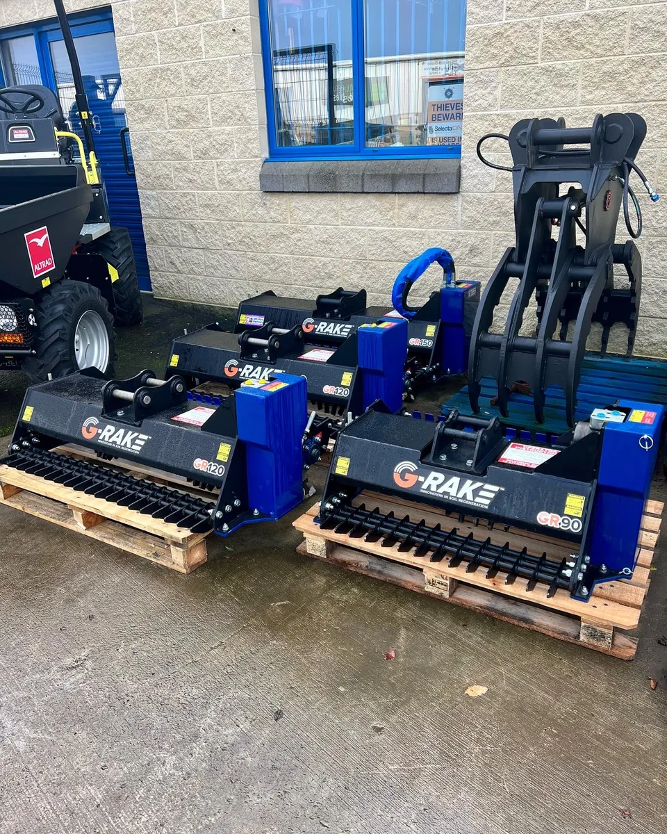 Mini Digger Stone Rakes. G-Rake - Image 1
