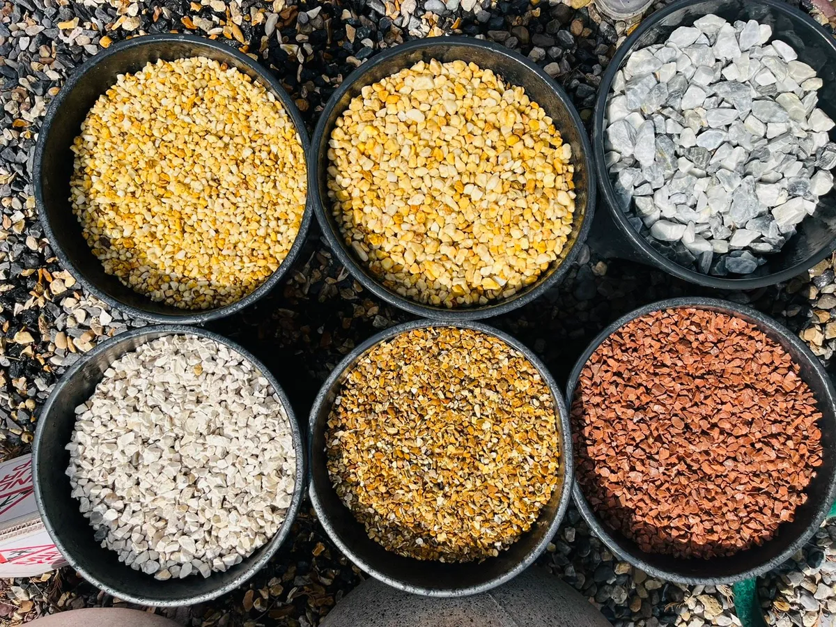 Decorative Stone plum slate cobbles rock pebbles - Image 2