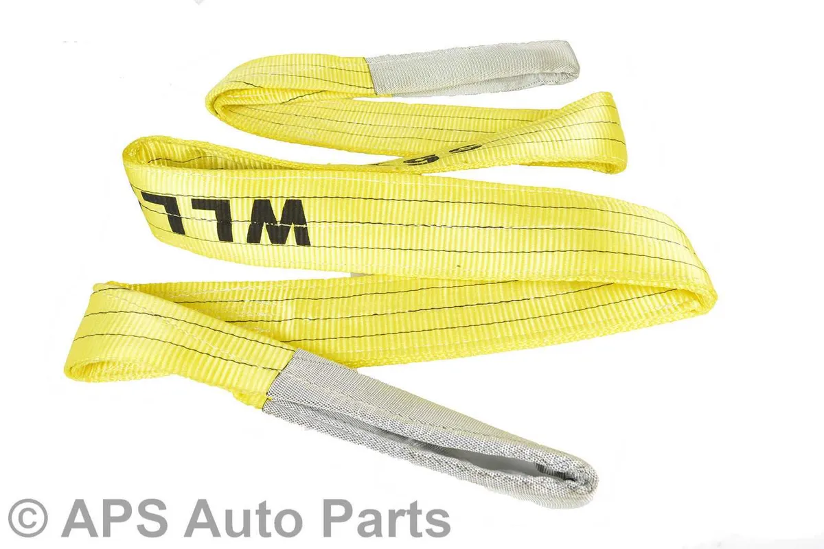 Flat Webbing Sling Yellow 3t X 3mtr X 120mm Width - Image 1