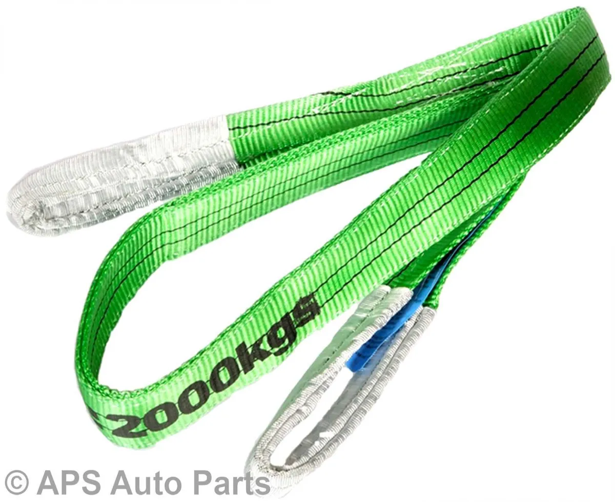 Flat Webbing Sling Green 2t X 3mtr X 70mm Width - Image 4